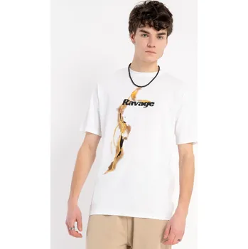 Reporter Young | Chlapecké bílé tričko s potiskem „Ravage“ - Barva BÍLÁ, Velikost 176 253-0440B-02-200-1
