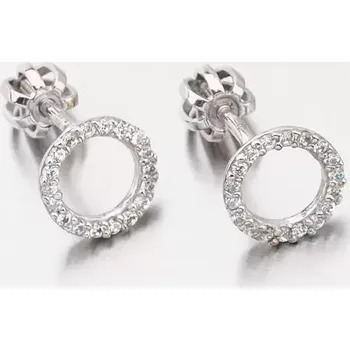 Náušnice Dámské náušnice ve tvaru kroužku 52GZ-60240B-SR