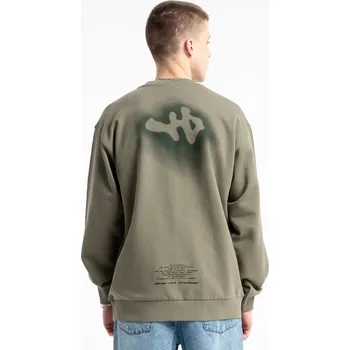 Chlapecká mikina Reporter Young | Chlapecká khaki mikina bez kapuce s potiskem „eternal change“ na zádech - Barva KHAKI, Velikost 170 253-0550B-07-540-1