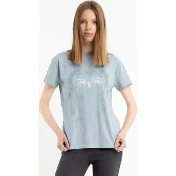 Reporter Young | Dívčí modré tričko COMFORT s potiskem „EXPRESSION OF ALL YOUR THOUGHTS“ - Barva SVĚTLE MODRÁ, Velikost 164 253-0440G-26-420-1