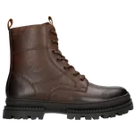 Hnědé Kožené Biker Boty Wojas 2406452 42