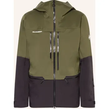 Mammut Pánská Hardshellová Lyžařská Bunda Haldigrat, olivová...