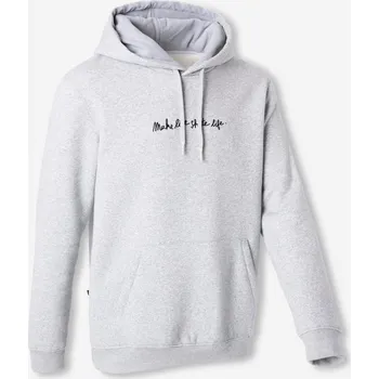 Dámská mikina DECATHLON Skateboardová mikina HD500 Make Life Skate Life M ŠEDÁ