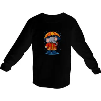 Pánská móda Tričko s potiskem Slon s deštníkem dětské