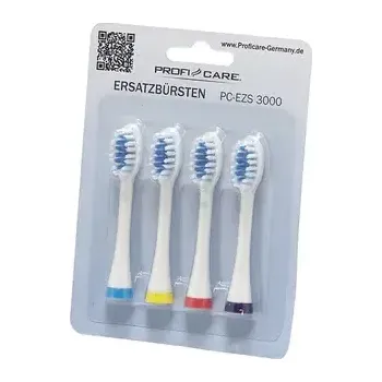 Náhradní hlavice k elektrickému kartáčku ProfiCare EZS 3000 Náhradní hlavice kartáčku bílá (4ks) (4006160399998)