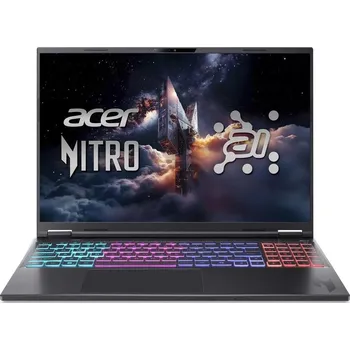 Notebook ACER NTB Nitro 16S AI (AN16S-61-R5Z8),AI 9 365,16" 2560x1600,32GB,1TB SSD,RTX 5060,W11 Home,Obsidian Black NH.QXLEC.001