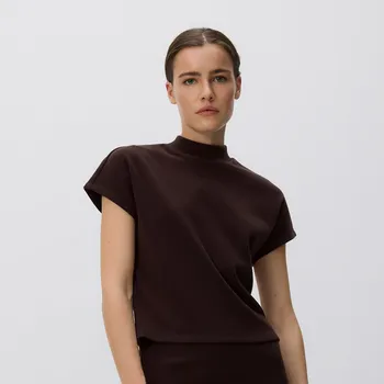 Dámský svetr Reserved - Halenka z rolákem - tmavě hnědá - 370GU-89X - 370GU-89X-XXL