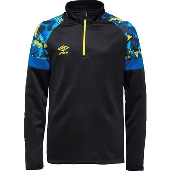 Chlapecká mikina Dětská sportovní mikina Umbro FORMATION QUARTER ZIP - JNR M Černá, Modrá, Žlutá