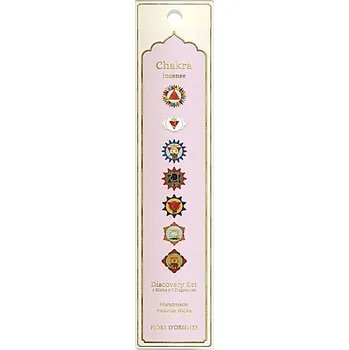 Vonná tyčinka Set vonných tyčinek - 7 čaker 21 ks, objevitelský set, doba hoření 60-70 min.