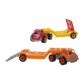 autíčko Auto kamion přepravník/odtahovka plast 65cm na volný chod 1ks