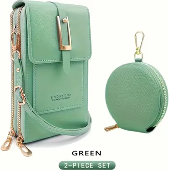 Dámská crossbody kabelka na mobil Barva: Zelená