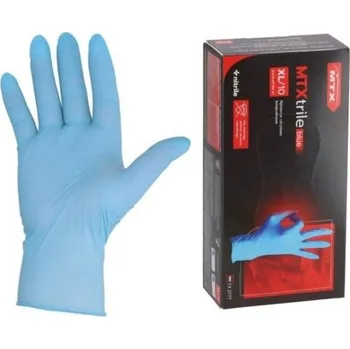 Pracovní rukavice Rukavice nitrilové MTXTRILE BLUE A100 XL