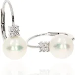 Zlatnictví Helios Perlové náušnice z bílého zlata
