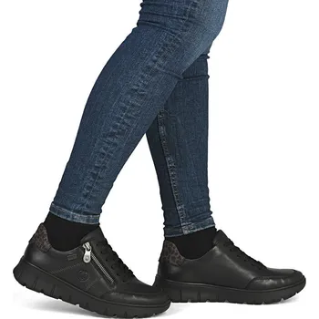 Dámské polobotky Dámské tenisky Rieker N1301-01 černá Barva: schwarz, Velikost: 36