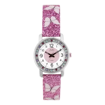 Hodinky JVD Dětské dívčí náramkové hodinky MOTÝLCI JVD J7238.1