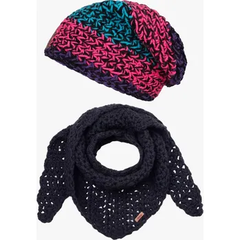 Čepice Doke Set háčkovaná čepice a šál mix lia