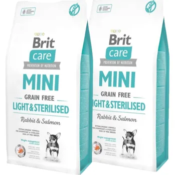 Volný čas BRIT CARE Mini Grain-Free Light&Sterilised 2x7kg