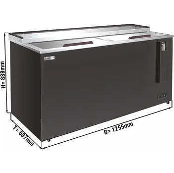 Lednice G.Gastro Chladicí box na lahve - 417L - černý