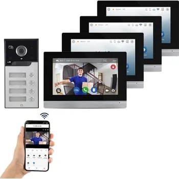 Domovní zvonek Tuya Smart vicegenerační video zvonek PST-V7024b-MSA-4