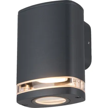 Venkovní osvětlení Kanlux ZEVI W EL 1GU10 G Fasádní svítidlo