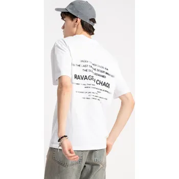 Reporter Young | Chlapecké bílé tričko s potiskem „Ravage in Chaos“ - Barva ČERNÁ, Velikost 176 253-0440B-04-200-1