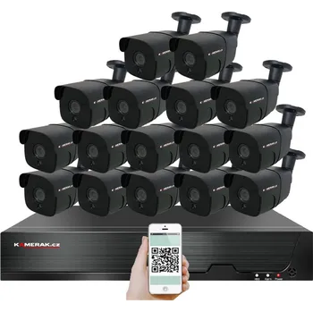 Kompletní kamerový systém PoE IP 16 kamerový set XM-1607B 4MPx, CZ menu