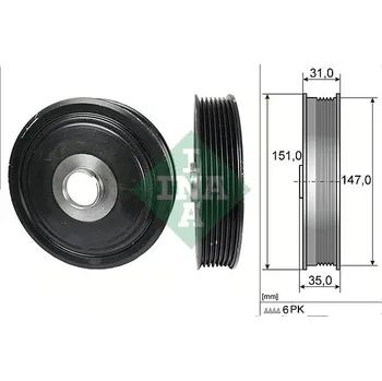 Řemenice, klikový hřídel Schaeffler INA 544 0110 10