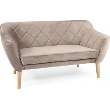 Křeslo Pohovka KARO 2 velvet béžová BLUVEL 40 / nohy buk