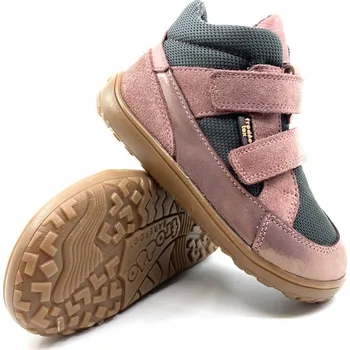 Dívčí polobotky Froddo G3110268-8 Barefoot UP TEX Grey/Pink 23, Vnitřní délka boty: 15,3 cm, Vnitřní šířka boty: 6,7 cm