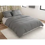 Bavlněné povlečení Lux šedé knoflík