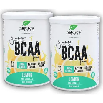 Aminokyselina Natures Finest 2x BCAA Powder 2:1:1 200g citron + DÁREK