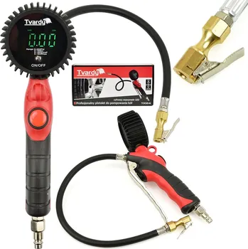 Příslušenství k nářadí Tvardy Digitální pistole pro huštění kol 0–18 bar s LED manometrem