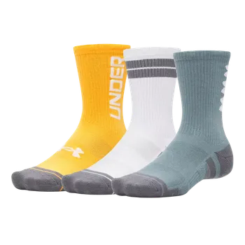 Dámské oblečení Ponožky Under Armour UA Perf Tech Nov 3pk Crew 1379515-587 Velikost M