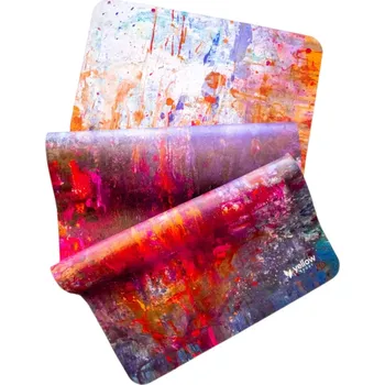 podložka na cvičení Podložka na jógu s mikrovláknem, energizující vzor