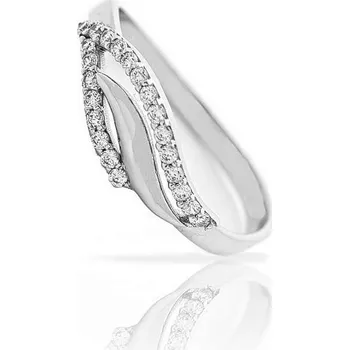 Prsten Diante Zlatý prsten s bílým kamenem 59628451