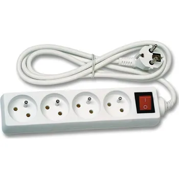 Prodlužovací kabel Ecolite Prodlužovací kabel FK4 Prodl. přívodl 1.5m, 4zásuvky s vypínačem