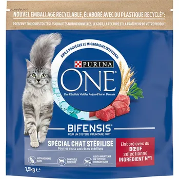 Purina One Sterilised Cat Beef Wheat 4 x 1,5 kg