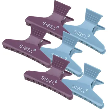 Sibel BUTTERFLY CLAMPS P005510 - set kolíčků na vlasy, 6 ks