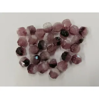 Dětské navlékací korálky Korálky katedrály - mix fialové 8mm - 30ks