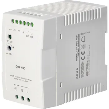 spínaný zdroj ORNO 24V Zdroj na DIN lištu DC, 4A, 96W