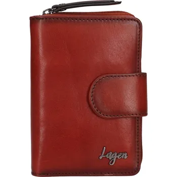 Peněženka dámská peněženka kožená LGW 038D CGN HNĚDÁ