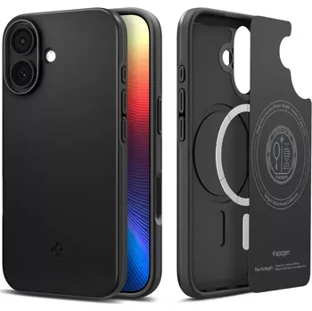 Náhradní kryt pro mobilní telefon Kryt Spigen Thin Fit Mag s MagSafe pro iPhone 17 Black