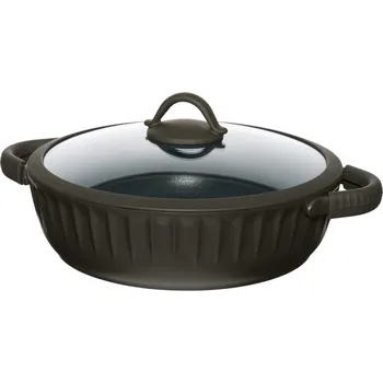 Pánev RESTO 94006 Nízký hrnec s pokličkou 28 cm, 4.2l (ASCELLA)