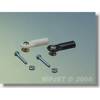 RC model auta Kulový čep V1, pr.4, M2/1,6 krátký 2ks