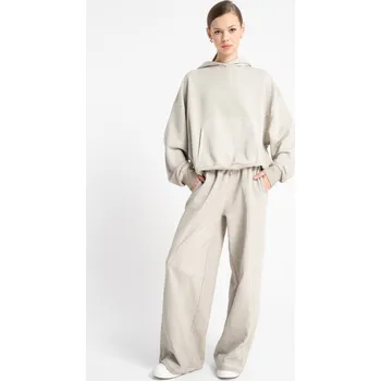 Reporter Young | Dívčí béžové tepláky WIDE LEG se širokými nohavicemi - Barva BÉŽOVÁ, Velikost 170 253-0119G-01-230-1