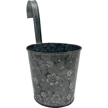 Dekorace jezírka Prodex Obal zinkový s kytičkami závěs 13 x 13 cm Prodex 1001060