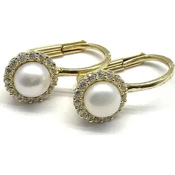 Náušnice Diante Zlaté náušnice s perlou 59627865