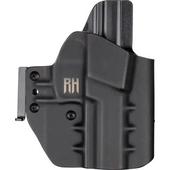 Příslušenství pro sportovní střelbu RH Holsters FROGY - Heckler & Koch SFP9 - vnější kydexové pouzdro - poloviční sweatguard - černá Pouzdro je pro: Pravák