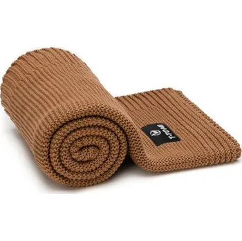 Dětská deka T-tomi Dětská pletená deka Autumn Waves Mocca