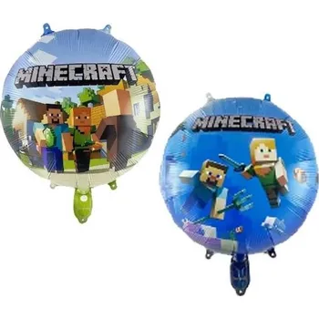 Balónek Mcolour Balloon Minecraft oboustranný obrázek fóliový balónek vel. 45 x 53 cm
